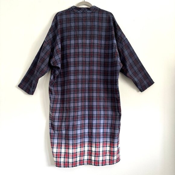 Frapbois Half Japanese Brand Blue and Red Plaid Long Sleeve Dress Women’s Size 1 - Picture 10 of 12